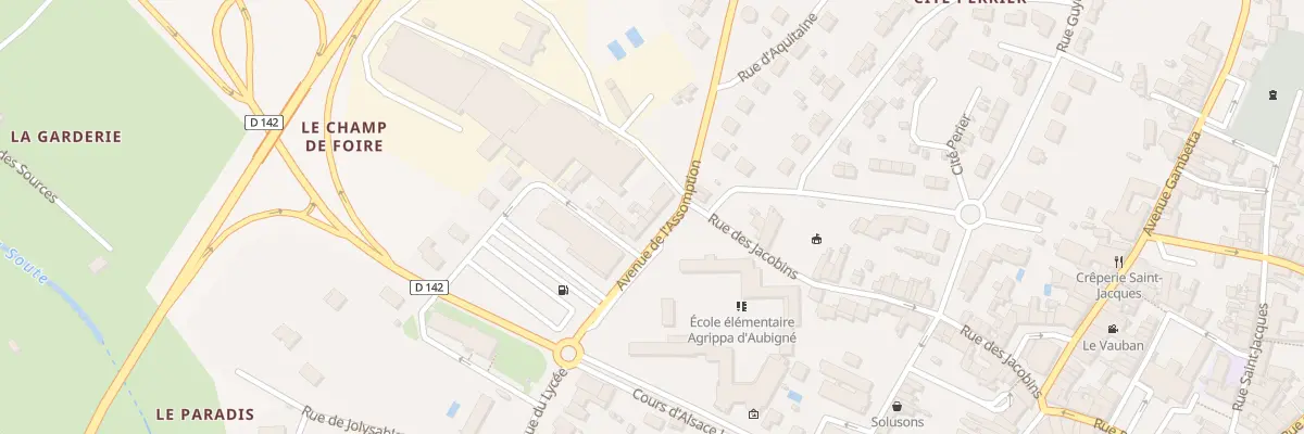 Plan du 4 Av Gabriel Moreau à Pons
