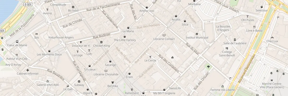 Plan du 20 Rue Saint-Georges à Angers