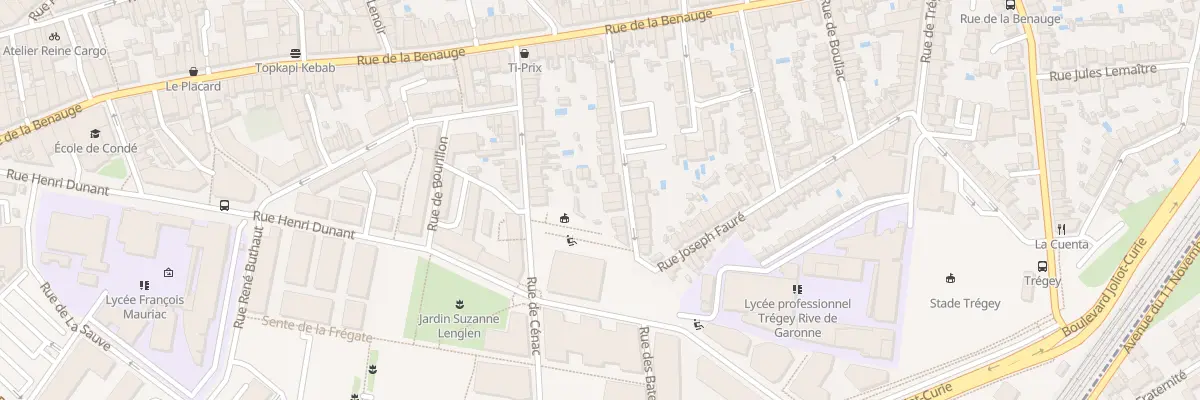 Plan du 38 Rue Joseph Fauré à Bordeaux