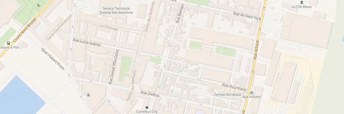 Plan du 60 Rue Blanqui à Bordeaux