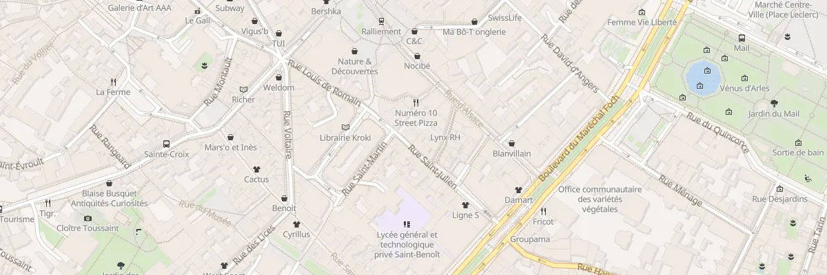 Plan du 27 Rue Saint-Julien à Angers