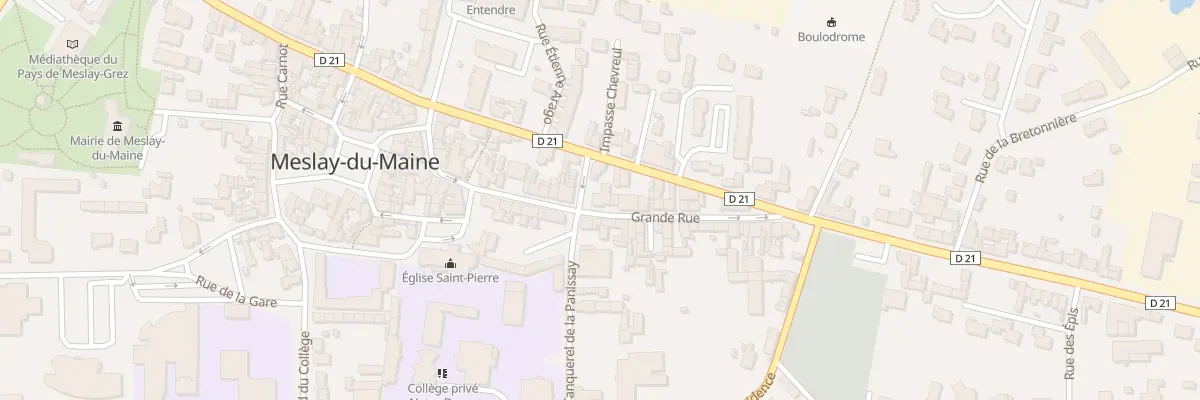 Plan du 1 Rue Tanquerel de la Panissay à Meslay-du-Maine