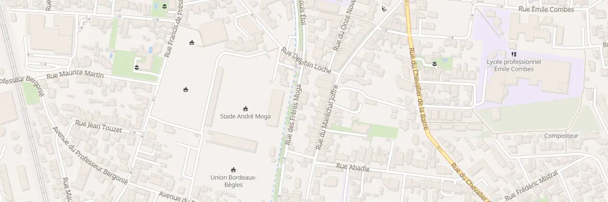 Plan du 45 Rue du Maréchal Joffre à Bègles