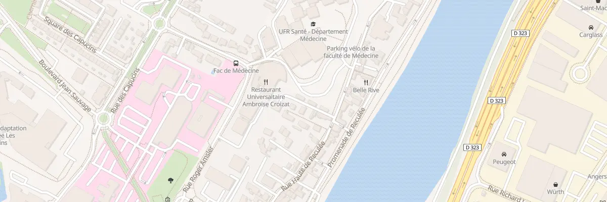 Plan du 36 Rue Hte de Reculee à Angers
