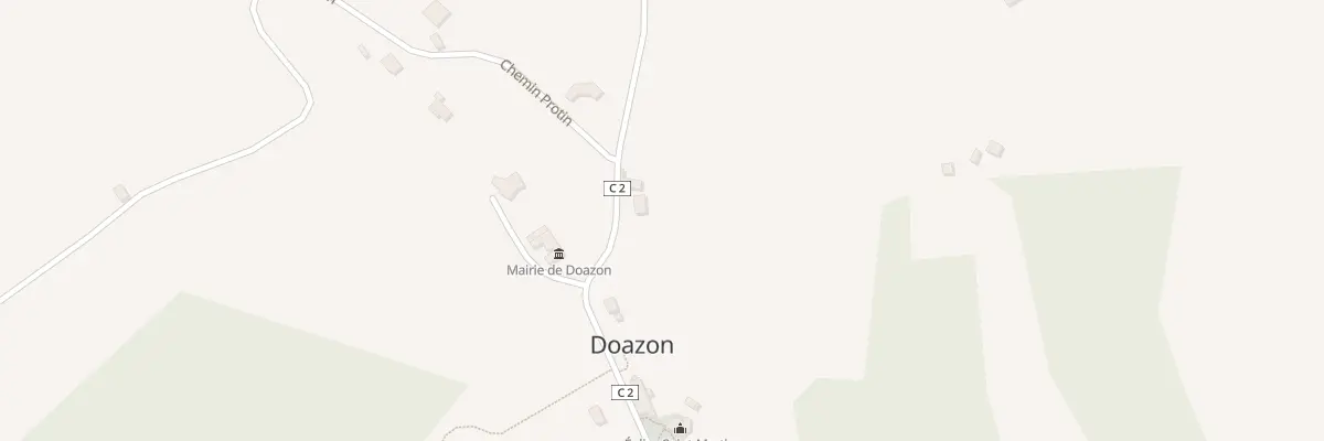 Plan du 25 Rte du Lac à Doazon