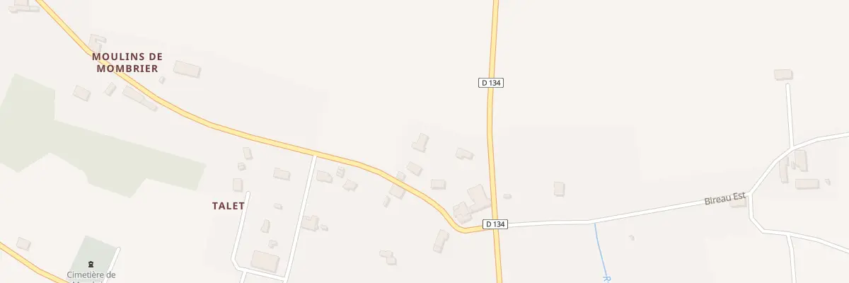 Plan du 2 Bireau-Ouest à Mombrier