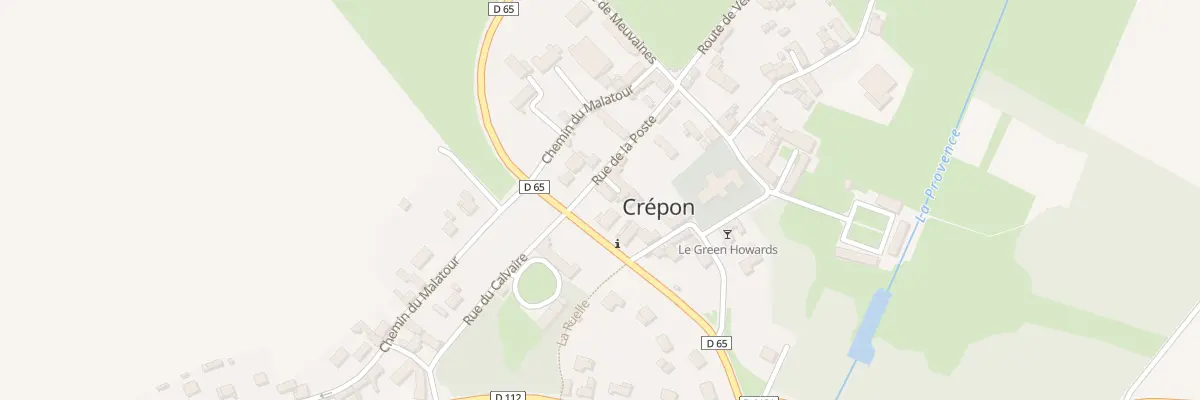 Plan du 2 Rue de la Poste à Crépon