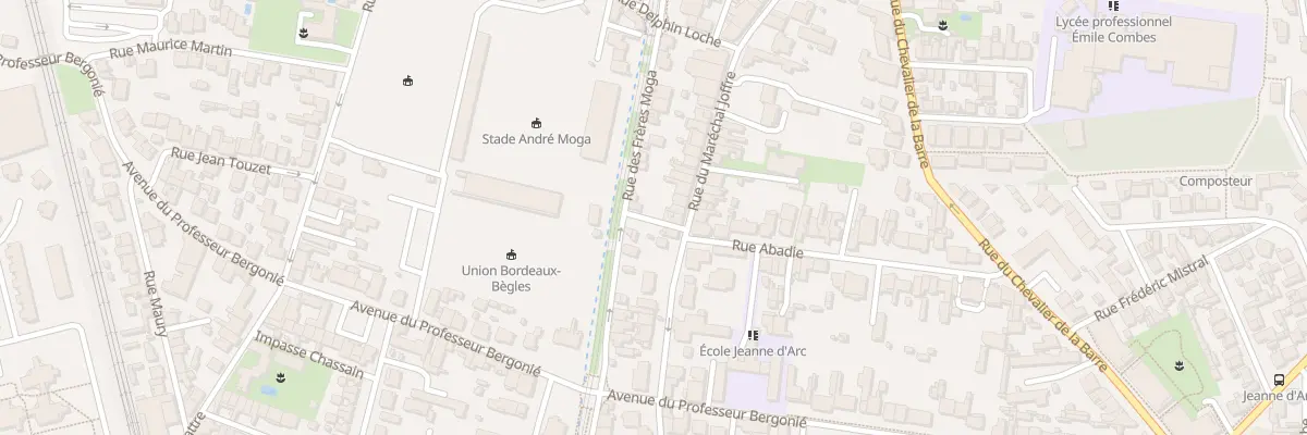 Plan du 67 Rue du Maréchal Joffre à Bègles