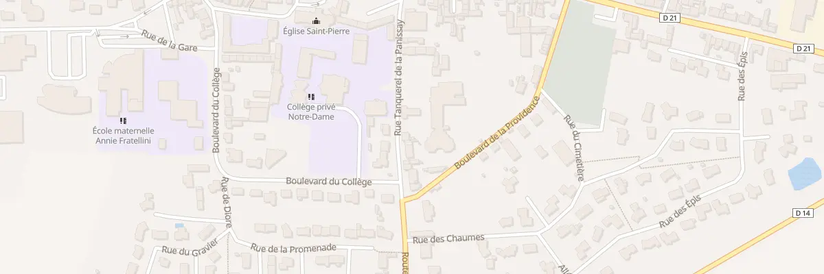 Plan du 15 Rue Tanquerel de la Panissay à Meslay-du-Maine