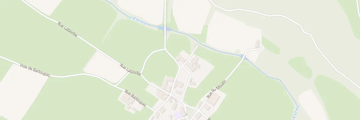 Plan du 8 Rte de Peyrecor à Escout