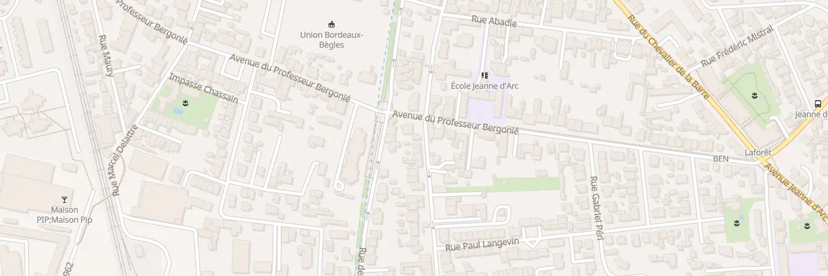 Plan du 5 Rue de Verdun à Bègles