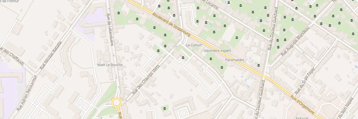 Plan du 3 Rue des Champs Verts à Angers