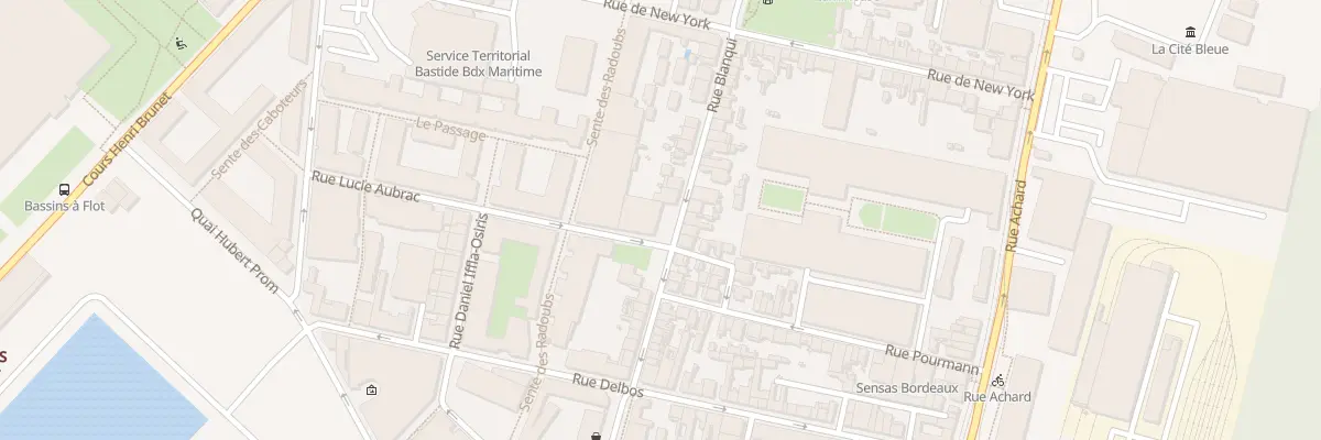 Plan du 5 Rue Lucie Aubrac à Bordeaux
