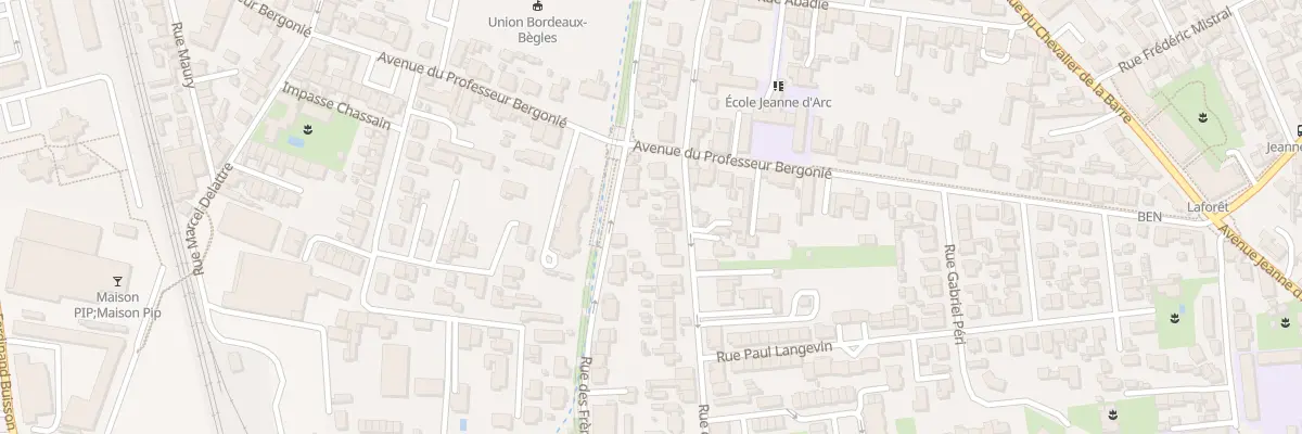 Plan du 11 Rue de Verdun à Bègles