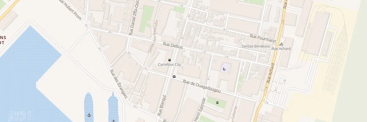 Plan du 30 Rue Blanqui à Bordeaux