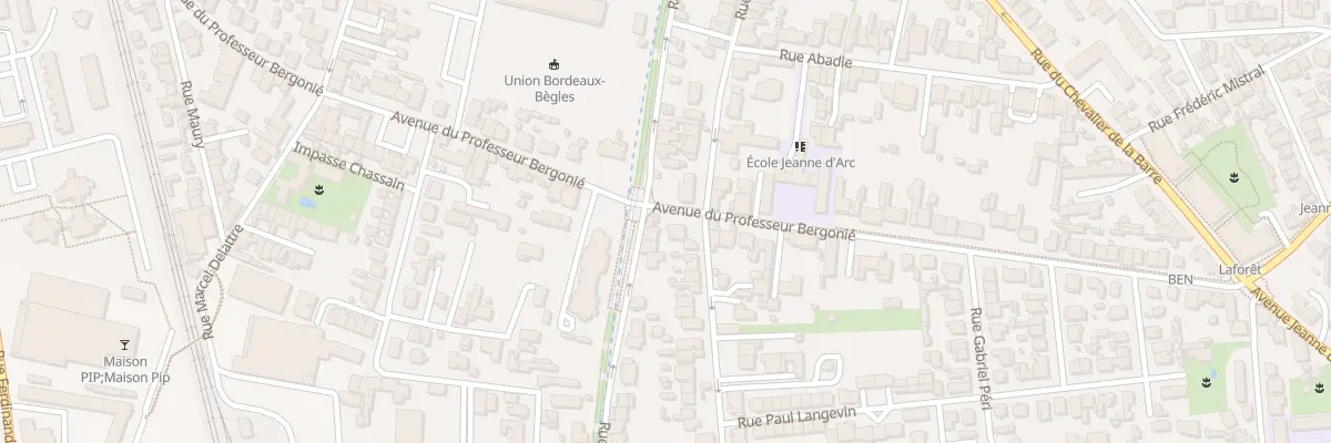 Plan du 50 Rue des Frères Moga à Bègles