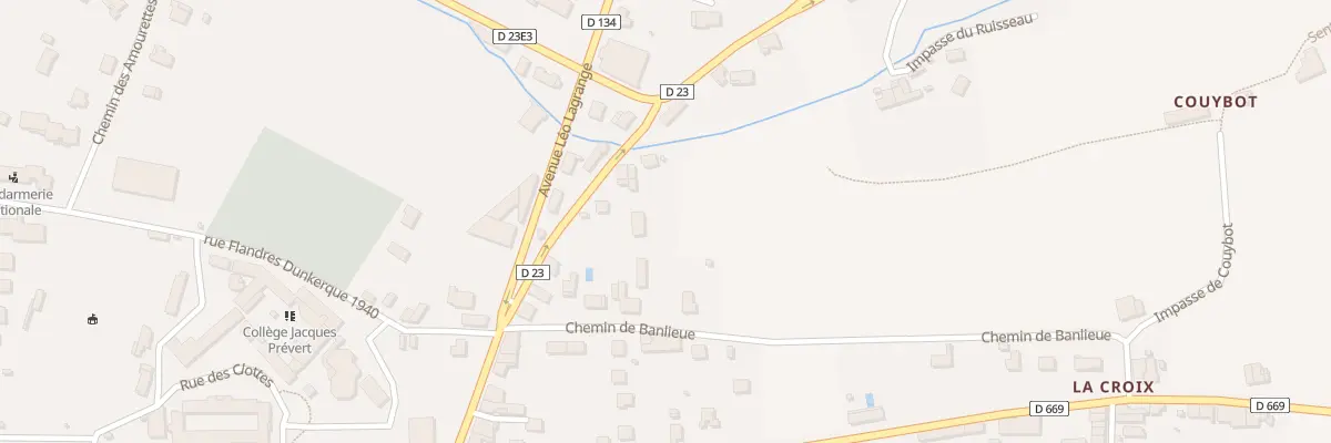 Plan du 29B Av du General de Gaulle à Bourg