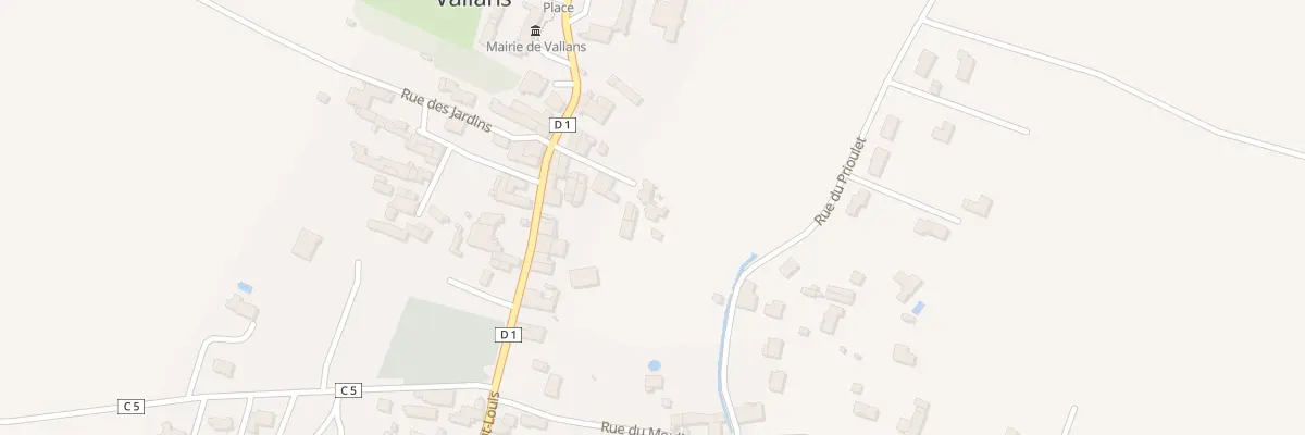 Plan du 7 Rue de la Vandée à Vallans