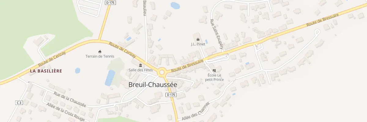 Plan du 7 Rte de Bressuire Breuil Chauss à Bressuire
