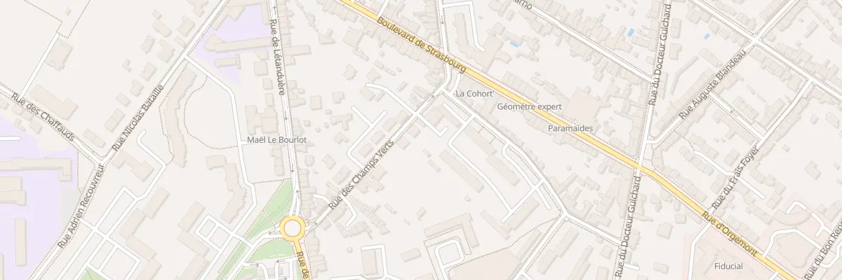 Plan du 7 Rue des Champs Verts à Angers