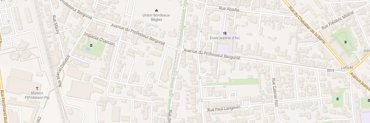 Plan du 54 Rue des Frères Moga à Bègles