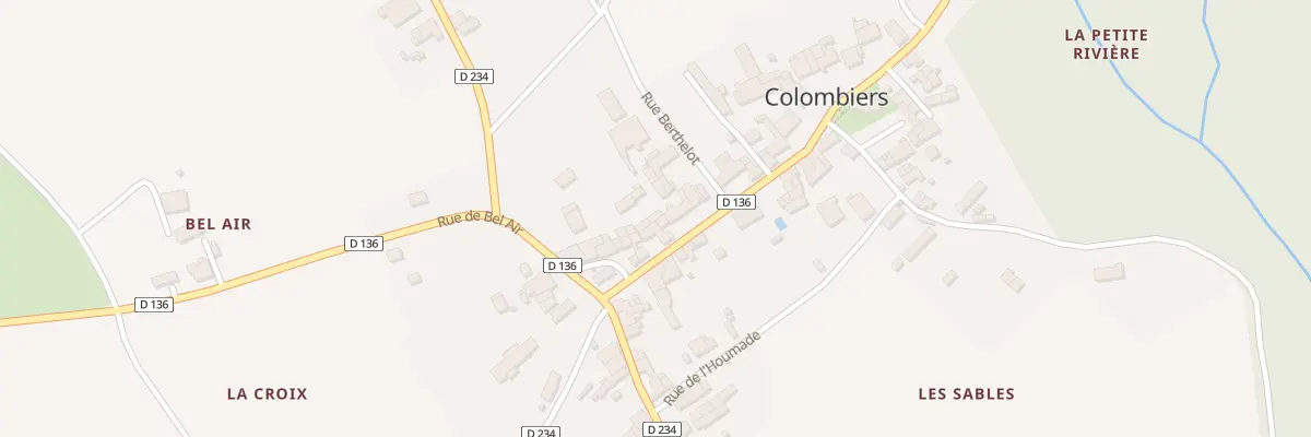 Plan du 1A Rue Berthelot à Colombiers