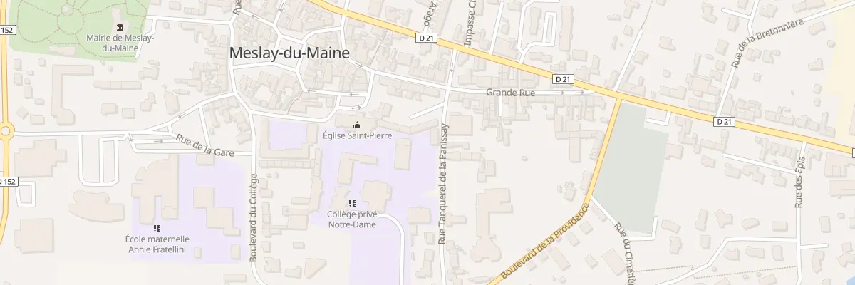 Plan du 8 Rue Tanquerel de la Panissay à Meslay-du-Maine