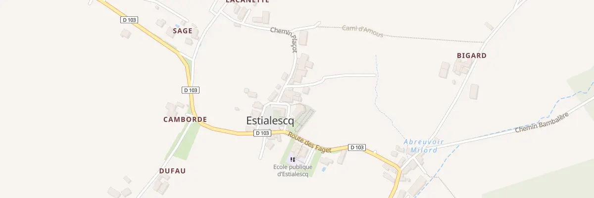 Plan du 5B Pl de l’Eglise à Estialescq