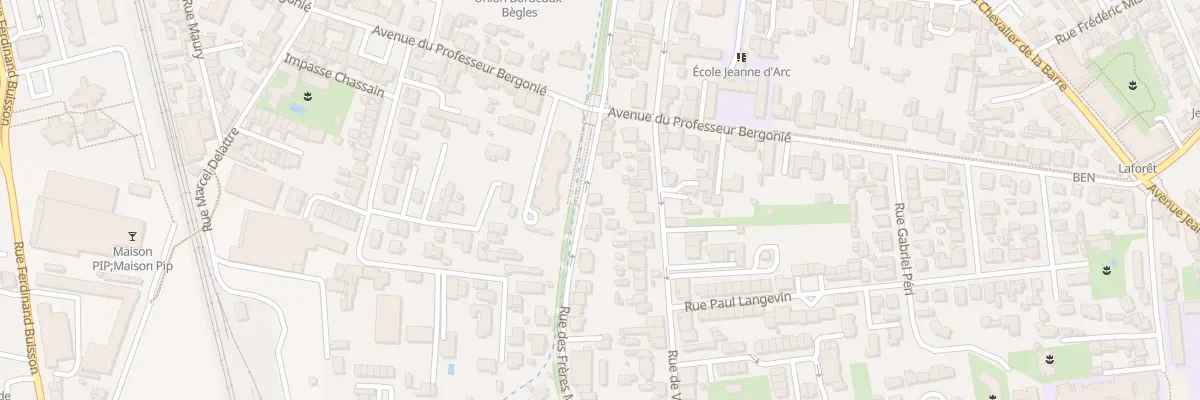 Plan du 62 Rue des Frères Moga à Bègles