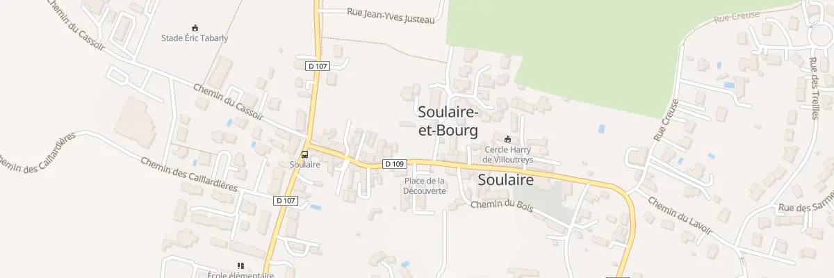 Plan du 1 Rue du Clos de Beaumont à Soulaire-et-Bourg