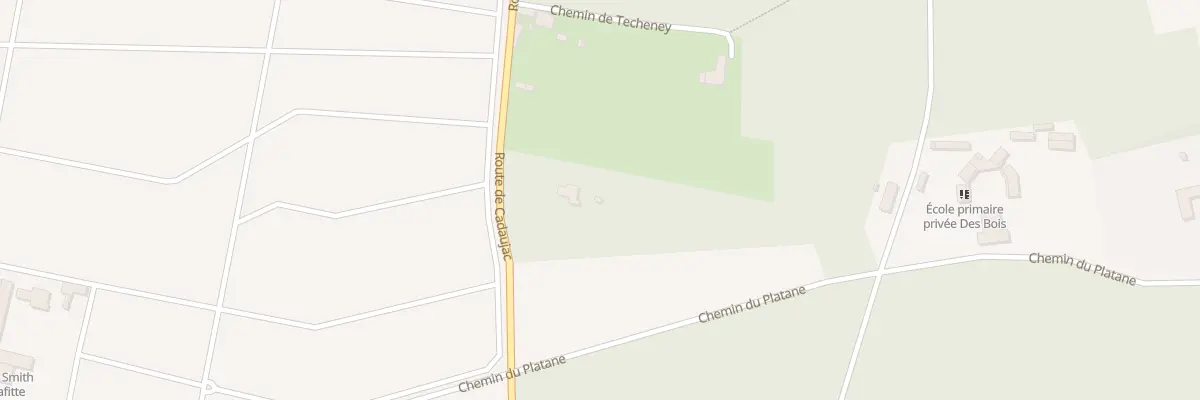 Plan du 81B Rte de Cadaujac à Martillac