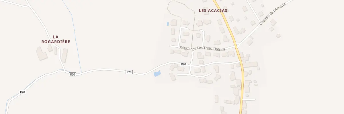 Plan du 15 Res les Trois Chenes à Belgeard
