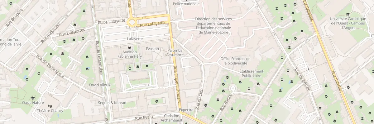 Plan du 33 Rue Dupetit Thouars à Angers