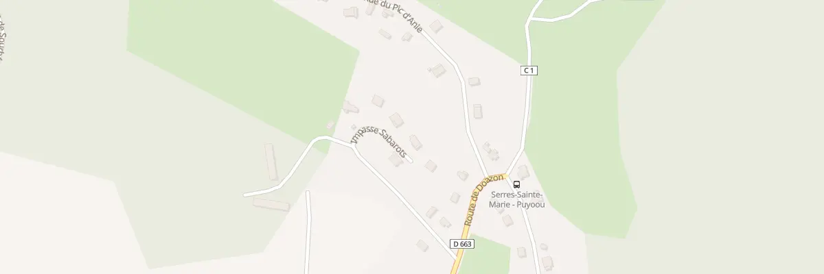 Plan du 293 Imp Sabarots à Serres-Sainte-Marie