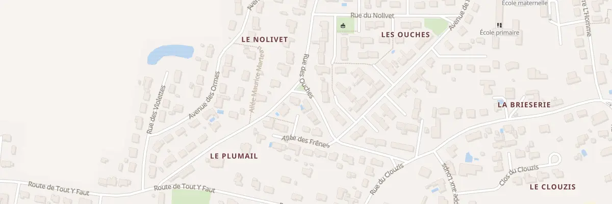 Plan du 8 All des Frênes à Magné