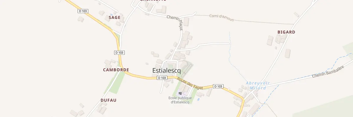 Plan du 9B Pl de l’Eglise à Estialescq