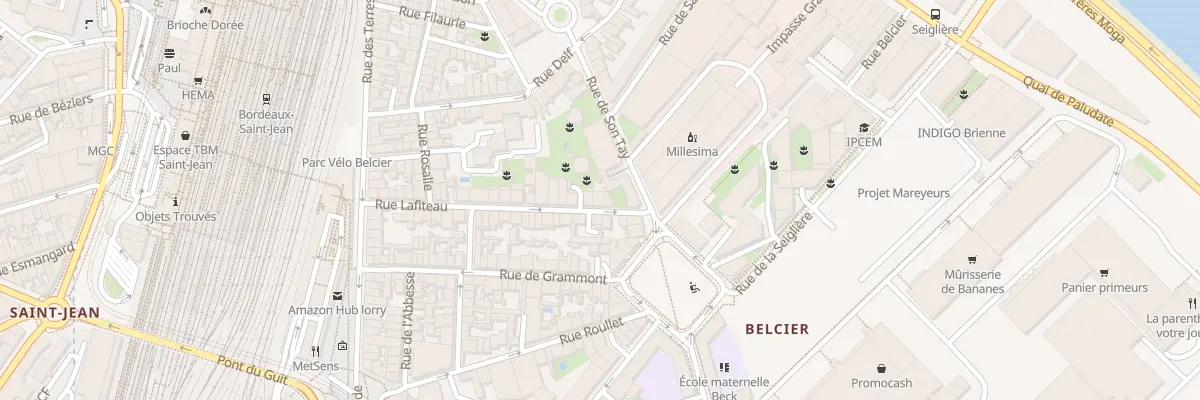 Plan du 36 Rue Lafiteau à Bordeaux