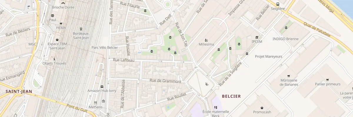 Plan du 34 Rue Lafiteau à Bordeaux