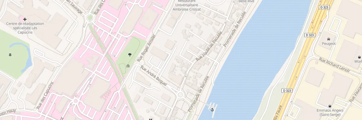 Plan du 56 Rue Hte de Reculee à Angers
