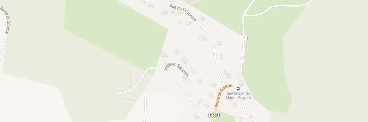 Plan du 253 Imp Sabarots à Serres-Sainte-Marie