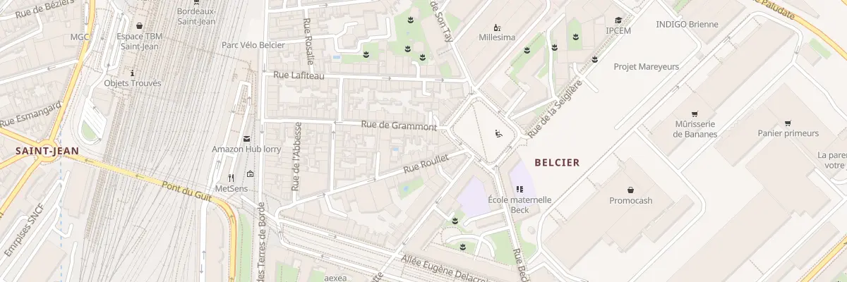 Plan du 45 Rue Gramont à Bordeaux