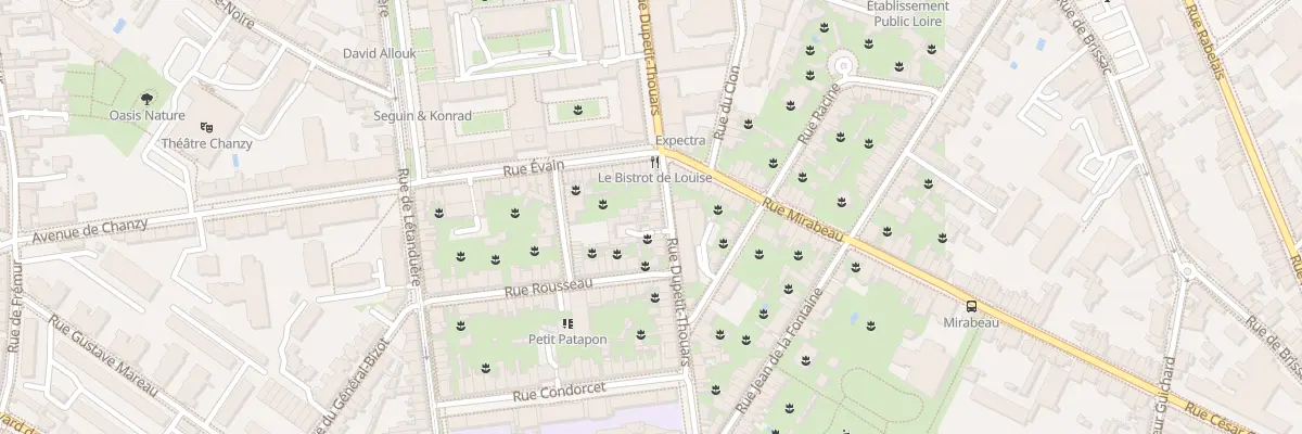 Plan du 28 Rue Dupetit Thouars à Angers