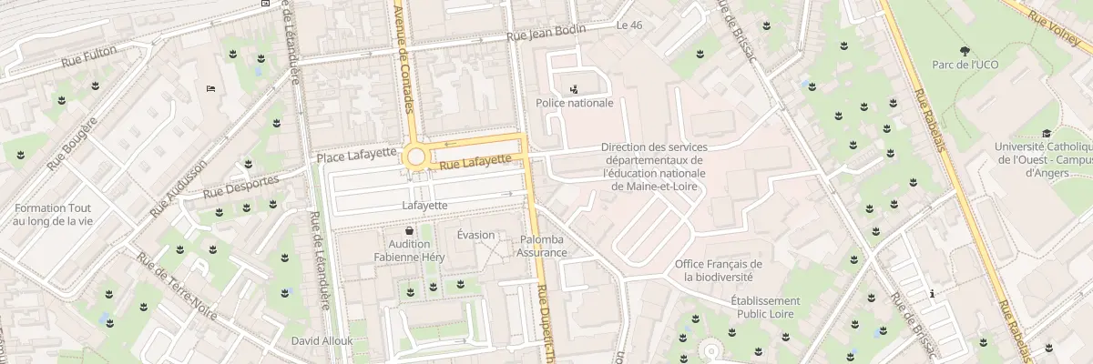Plan du 17 Rue Dupetit Thouars à Angers