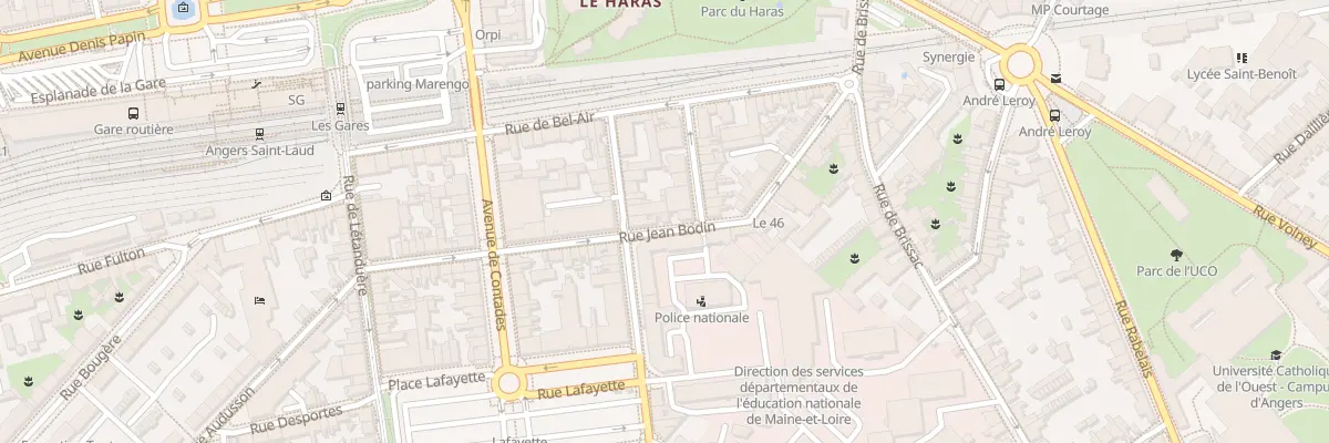 Plan du 13 Rue Jean Bodin à Angers