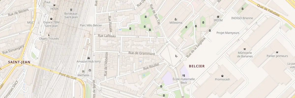 Plan du 42 Rue Gramont à Bordeaux