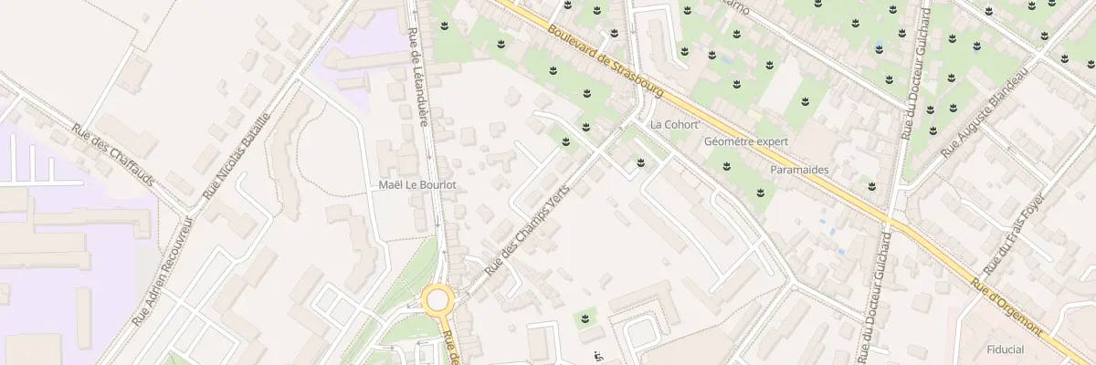 Plan du 16 Rue des Champs Verts à Angers