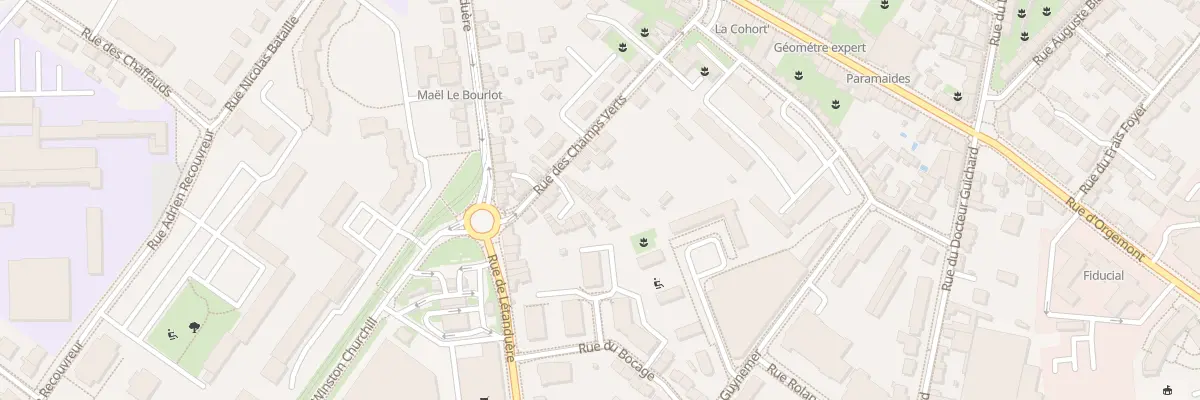 Plan du 23 Rue des Champs Verts à Angers