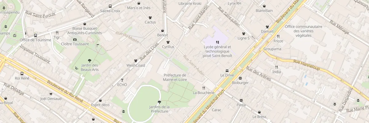 Plan du 44 Rue Saint-Aubin à Angers