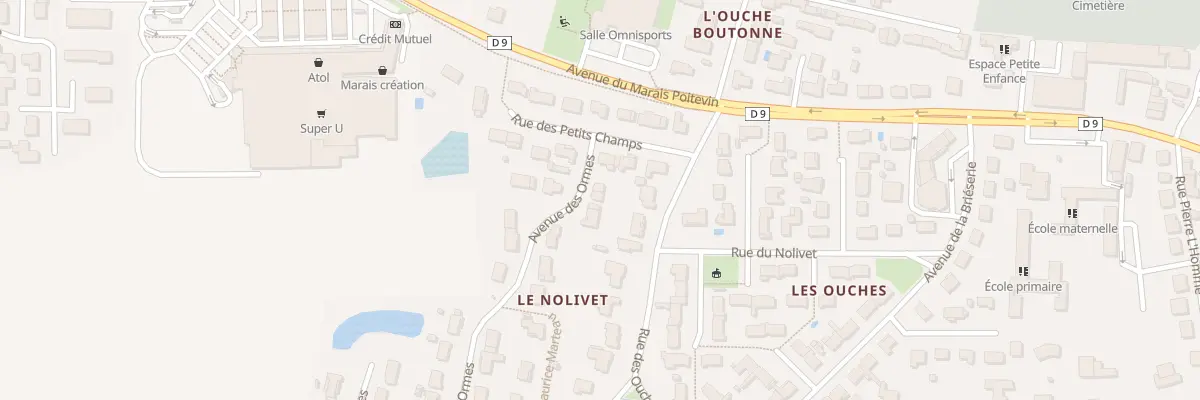 Plan du 3 Av des Ormes à Magné