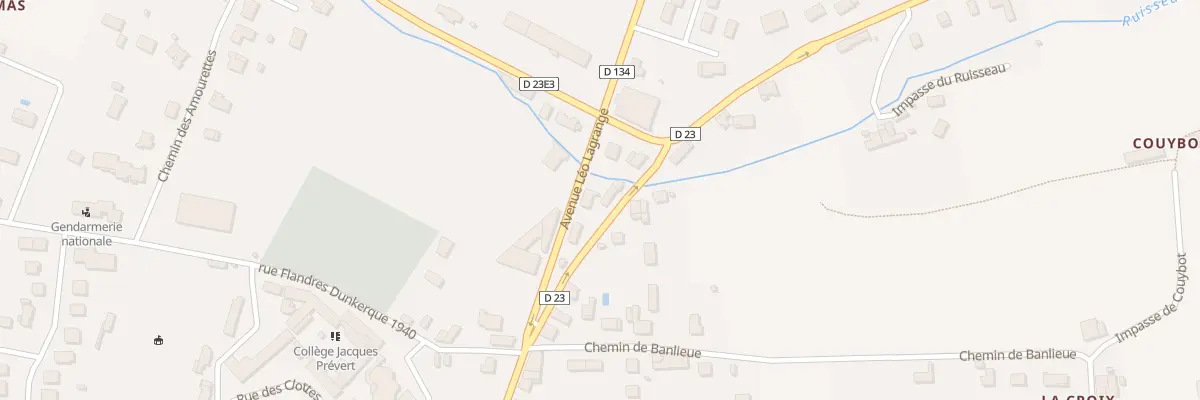 Plan du 9025 Av Léo Lagrange à Bourg